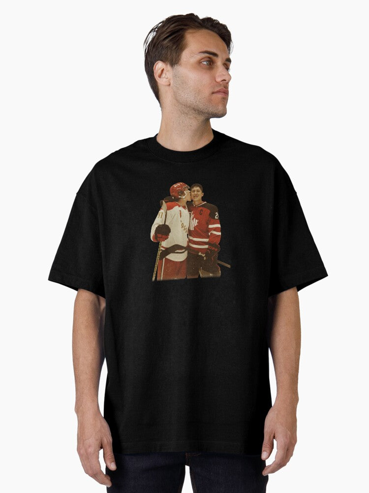 Heated Rivalry Romance Hockey Couple Oversized T Shirt T Shirt Trending US Fan Favorite