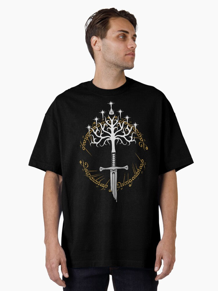 Andúril White Tree Oversized T-Shirt