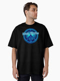 Blues Hippies Logo and Name across Front Oversized T Shirt T Shirt High Search Demand Daily Wear