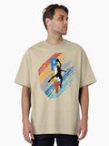 Silhouette Of A Basketball Player With Bold Play Text - Sporty Motivational Design Oversized T-shirt | Premium Basketball Jersey | Fan Edition Apparel
