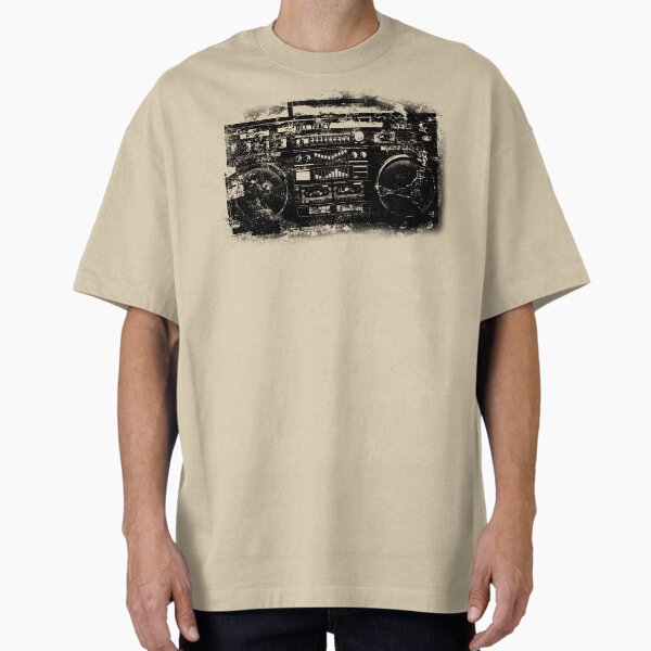 Old School Boombox Art Oversized T-Shirt for Sale by btphoto
