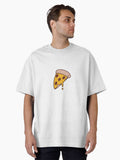 Pizza Slice T Shirt Fun Food Graphic Design with Toppings Oversized T Shirt T Shirt Premium Print Daily Wear