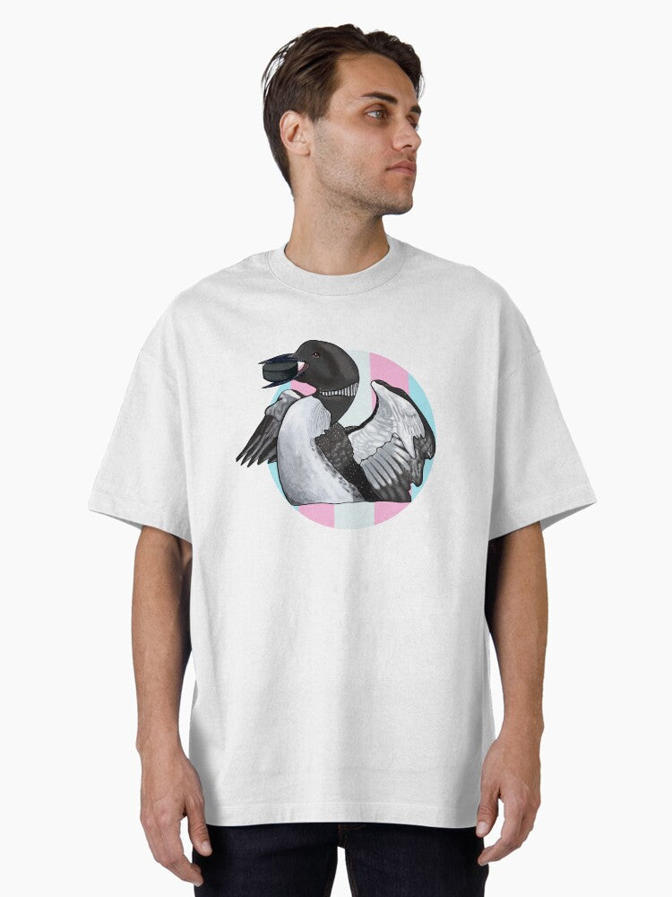 Heated Rivalry Inspired Trans Pride Loon Hockey Puck Oversized T Shirt T Shirt Trending US Fan Favorite