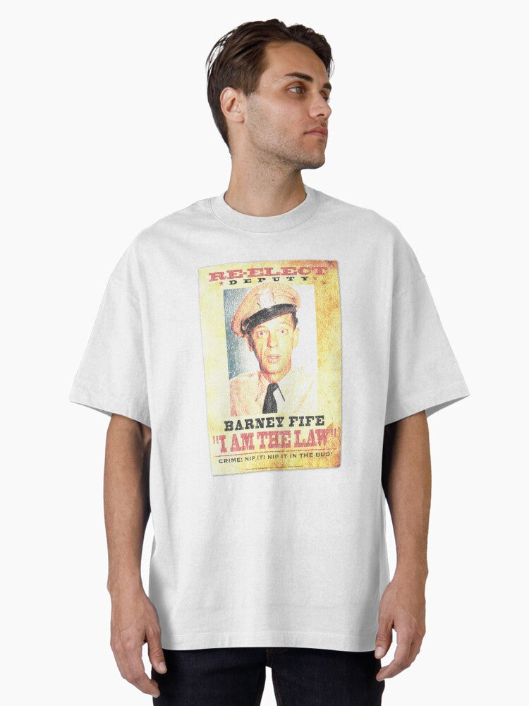 CBS200_Andy Griffith I Am The Law Oversized T-Shirt