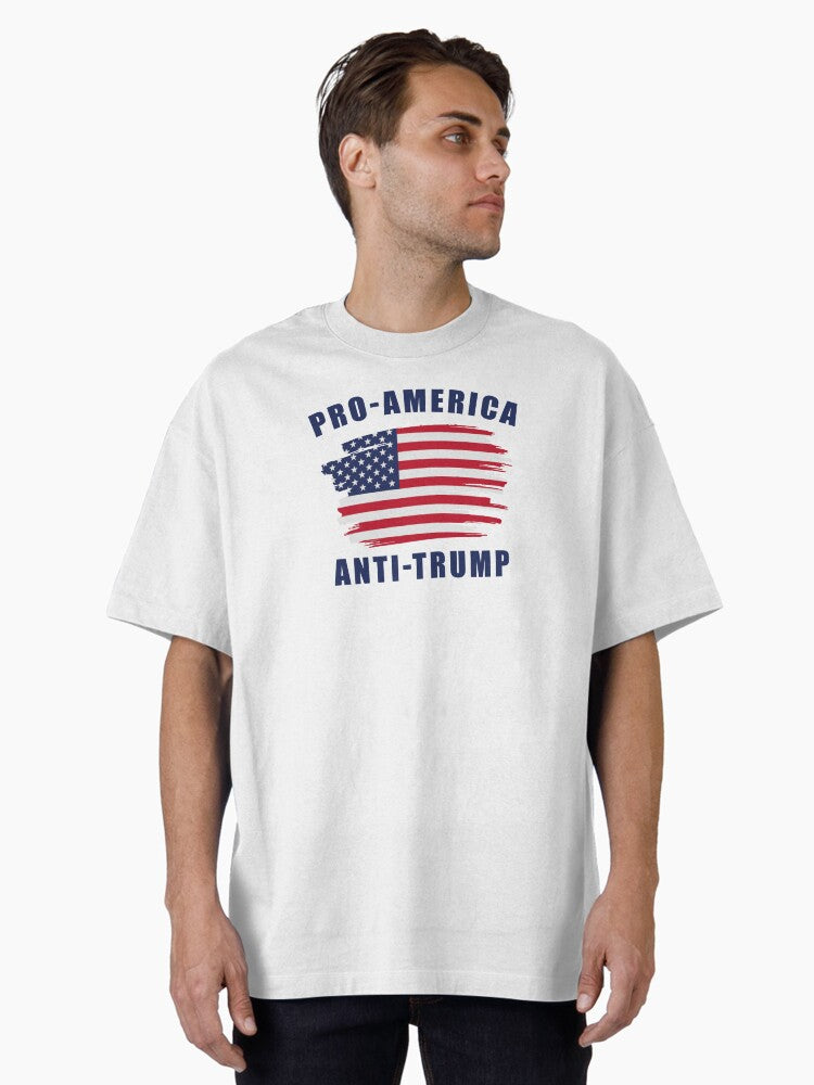 Pro-America Anti-Trump Oversized T-Shirt