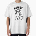 Howdy – Cowboy Dog Oversized T-Shirt for Sale by CurlyDude