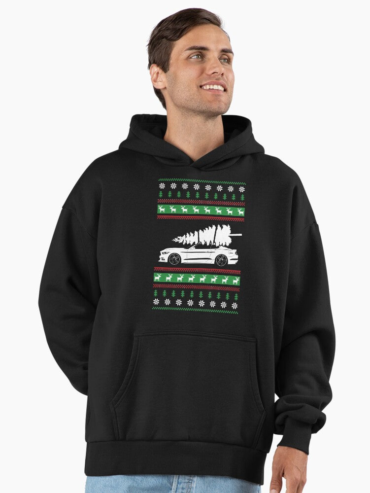 Christmas Ford Mustang 6 generation Premium Oversized Hoodie Hoodie Viral TikTok Best Seller Look