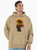 gunslinger cowboy western frog with pistol shrimp crawdad artwork drawing Premium Oversized Hoodie Hoodie Viral TikTok D