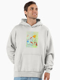 Whimsical Baby Elephant Circus Mouse Colour Splash Art Print Premium Oversized Hoodie Hoodie Viral TikTok Fan Favorite