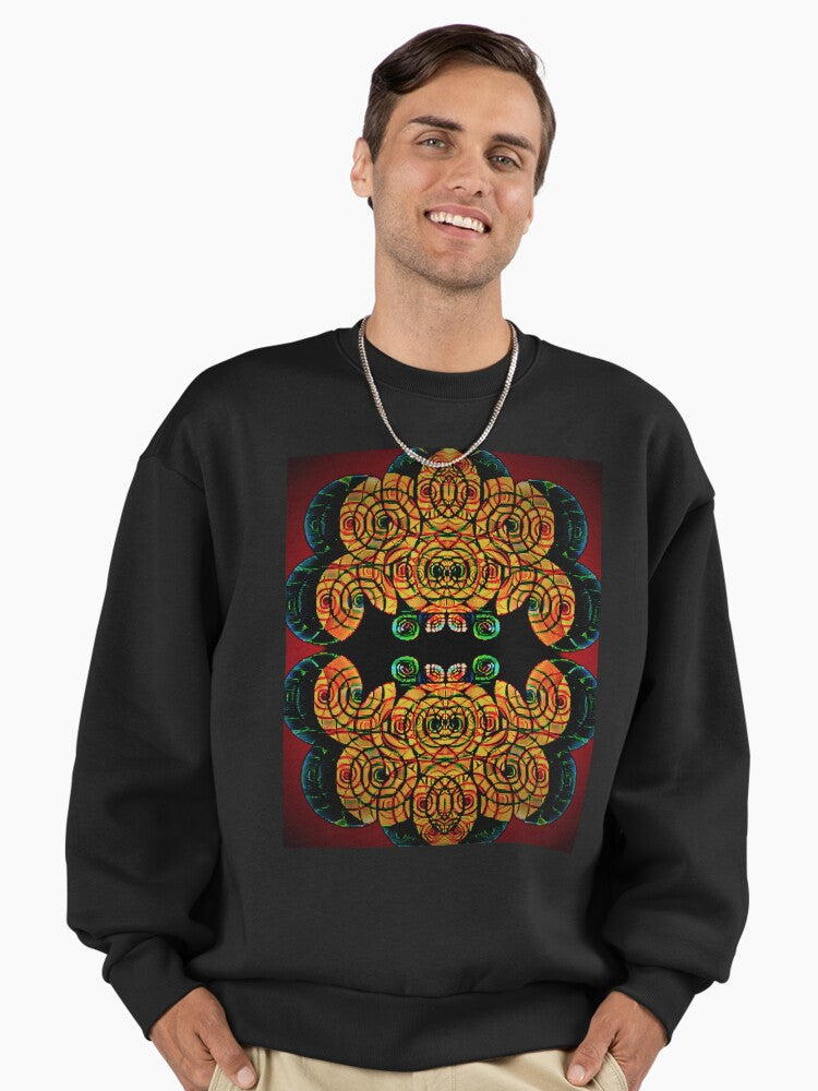RETRO TRIBAL PATTERNS Premium Oversized Sweatshirt T Shirt Trending US