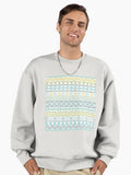 Aztec Influence II Pattern Colorful Premium Oversized Sweatshirt T Shirt Trending US