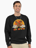 Title: Retro Dabbing Turkey Six Seven Groovy Daisy Flower Vintage Thanksgiving Pullover Sweatshirt | Premium Unisex T-Shirt, Trending Graphic Tee