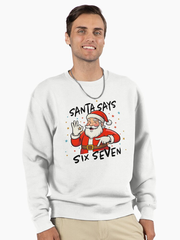 Six Seven Christmas Pullover Sweatshirt | Premium Unisex T-Shirt, Trending Graphic Tee