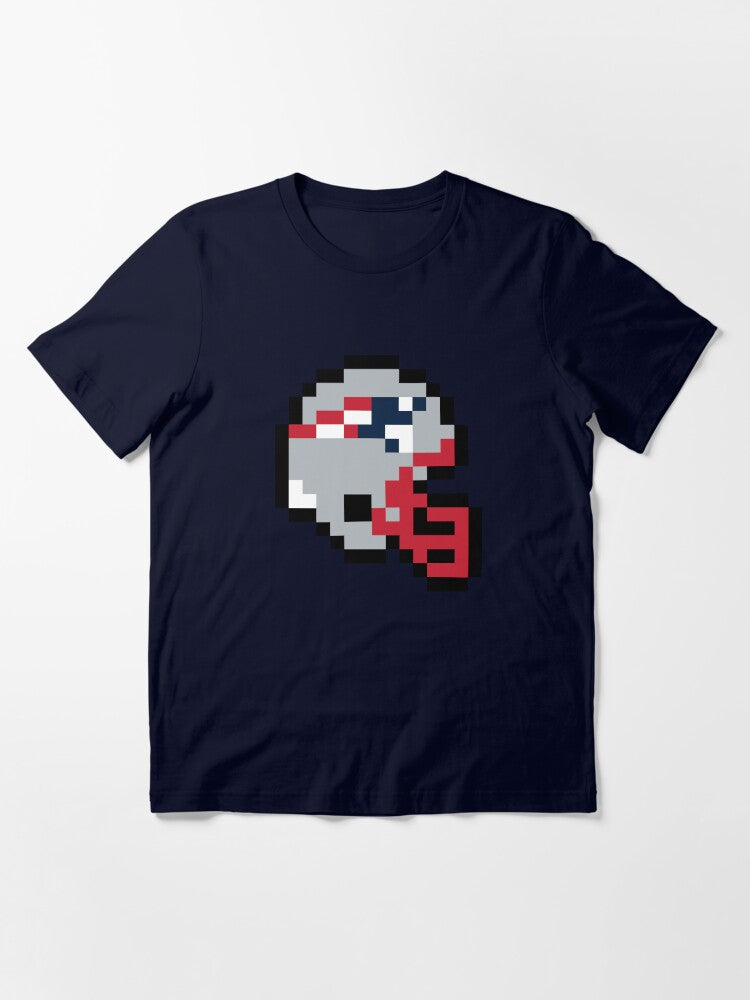 New England Football Team 8-Bit Helmet Only Essential T-Shirt