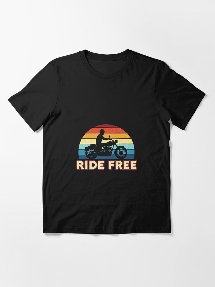 T Shirt Ride The Sunset Retro Motorcycle Journey Essential
