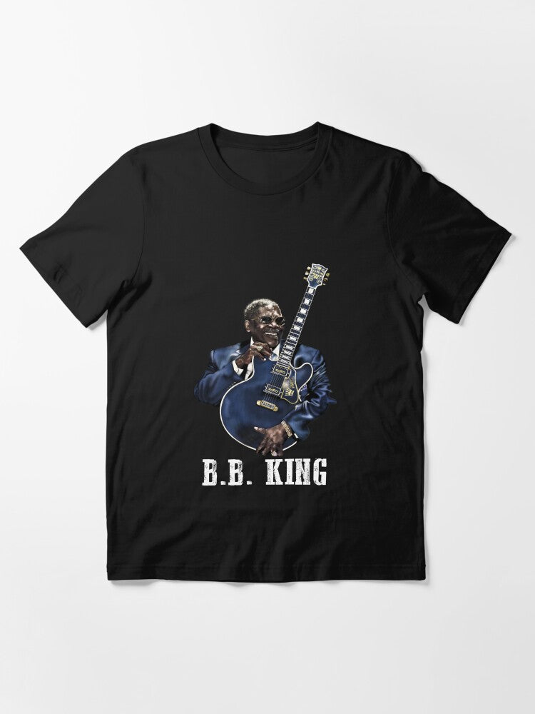 T Shirt Playing Guitar Retro Gift King B Essential
