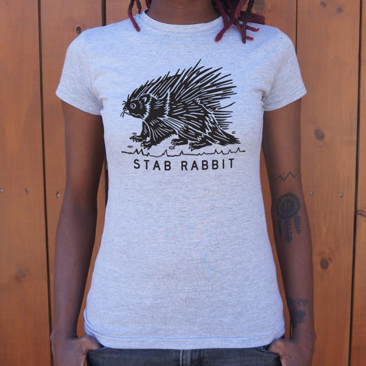 Stab Rabbit T Shirt Clean Design