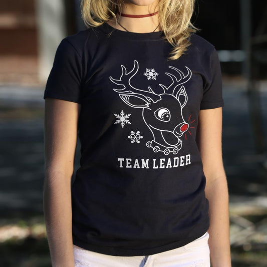 Team Leader Rudolph 6dollarshirts T Shirt Premium Print