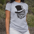Top Hat Cat T Shirt US Trend