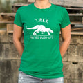 T Rex Hates Push Ups T Shirt Minimal Style